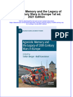 Agonistic Memory and The Legacy of 20Th Century Wars in Europe 1St Ed 2021 Edition Full Chapter