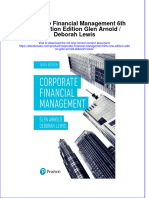 Corporate Financial Management 6Th New Edition Edition Glen Arnold Deborah Lewis Full Chapter