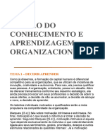 Aula 4 Gestão Do Conhecimento e Aprendizagem Organizacional