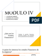 MÓDULO IV - Razones Financieras