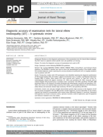 Diagnostic Accuracy of Examination Tests For Lateral Elbow Tendinopathy (LET) - A Systematic Review