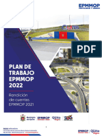 Plan Trabajo Epmmop Rendicion Cuentas 2021