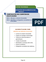 Sequence: Definition Des Elements D'Un Produit: Composantes Des Competences Disciplinaires