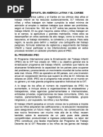 El Trabajo Infantil en América Latina y El Caribe