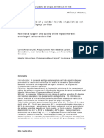 Soporte Nutricional CÃ¡ncer EsÃ Fago