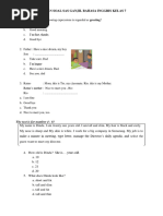 Latihan Soal Sas Ganjil Bahasa Inggris - Kelas 7