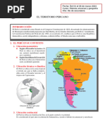 El Territorio Peruano para Quinto Grado de Secundaria