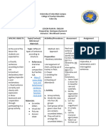 Lesson Plan in English