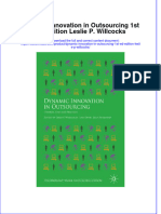 Dynamic Innovation in Outsourcing 1St Ed Edition Leslie P Willcocks Full Chapter