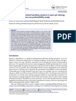 Cost Analysis of Material Handling Systems in Open Pit Mining