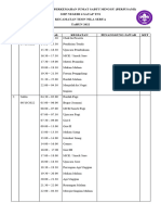 Jadwal Kegiatan Perkemahan Jumat