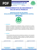 Procedimiento de SST - IPERC