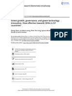 Green Growth Governance and Green Technology Innovation. How Effective Towards SDGs in G7 Countries