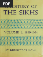 A History of Sikhs Vol 2