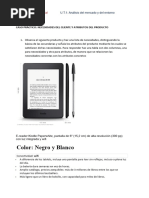 Caso Práctico Necesidades-Atributos Kindle