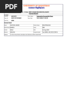 Gautam Jangid Exam Form