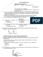 XI Physics QP