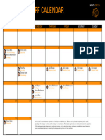 Time Off Calendar Template