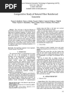 Comparative Study of Natural Fiber Reinforced Concrete