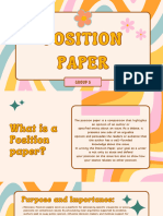 Position Paper Report