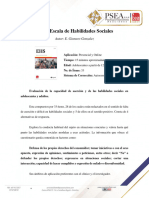 Ficha Técnica EHS - Escala de Habilidades Sociales