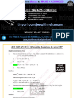 DPP - Solution - JEE ADVANCED - Differential Equations & Area