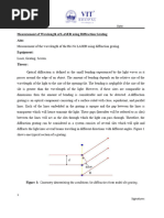 Measurement of Wavelength of LASER Using Diffraction Grating Aim