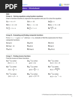 Functions in Algebra Third Space Learning GCSE Worksheet