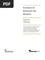 Inventario de Evaluación Del Contexto