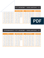 Dersmarket 2021-2022 TYT-Arslantepe CevapAnahtari