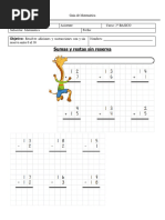 GUIA #14 3º MATEMÁTICA Adición y Sustracción Con y Sin Reserva