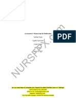 NURS FPX 6412 Assessment 3 Manuscript For Publication