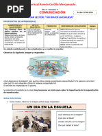 Com - Plan Lector Un Dia en La Escuela