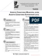 Concurso IBGE Prova Agente Censitario Municipal e Supervisor 2022