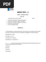 Mock Test 12 BST