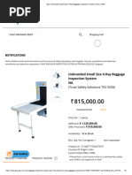 Buy Unbranded Small Size X-Ray Baggage Inspection System Online - GeM