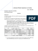 Devoir de Groupes - Compte Consolidã© S Et Comptes Combinã© S 2024-CCA