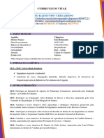 Modelo de Curriculum Vitae (CV) Dinâmico