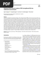 Nonlinear Finite Element Analysis of FRP Strengthened Full Size