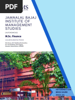 MSC Finance Admission Brochure Batch 2022-24