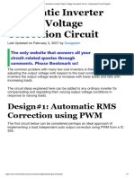 Automatic Inverter Output Voltage Correction Circuit - Homemade Circuit Projects