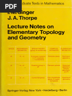 Lecture Notes On Elementary Topology and Geometry-I. M. Singer J. A. Thorpe-Springer