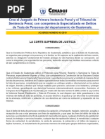 Creación de Juzgado de Lavado de Dinero