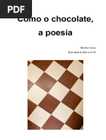 Marília Garcia - Como o Chocolate, A Poesia