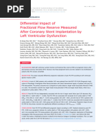 Choi Et Al 2023 Differential Impact of Fractional Flow Reserve Measured After Coronary Stent Implantation by Left