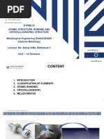 Learning Unit 2 - Atomic Structure, Bonding and Crystallographic Structure