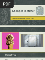 Physical and Chemical Changes in Matter