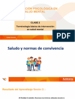 Terminología Básica de Intervención en Salud Mental