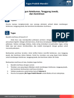 Membangun Ketekunan, Tanggung Jawab, Dan Komitmen: 1 Tugas Praktik Mandiri