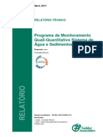 Programa de Monitoramento Quali-Quantitativo Sistema de Água e Sedimentos